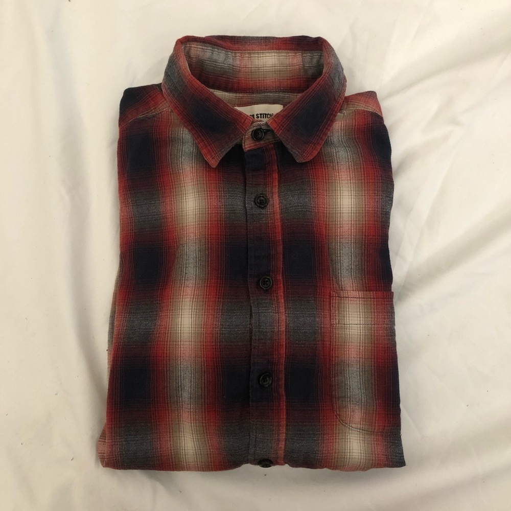 Taylor Stitch - The California in Red Shadow Plaid